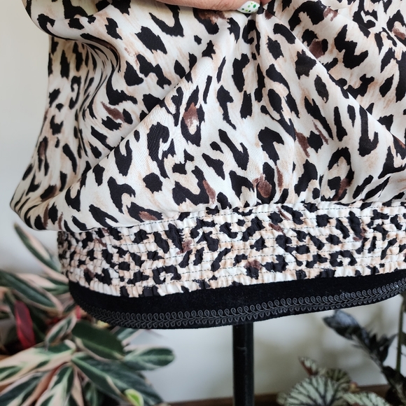 White House Black Market leopard print tank top, medium - Picture 10 of 12